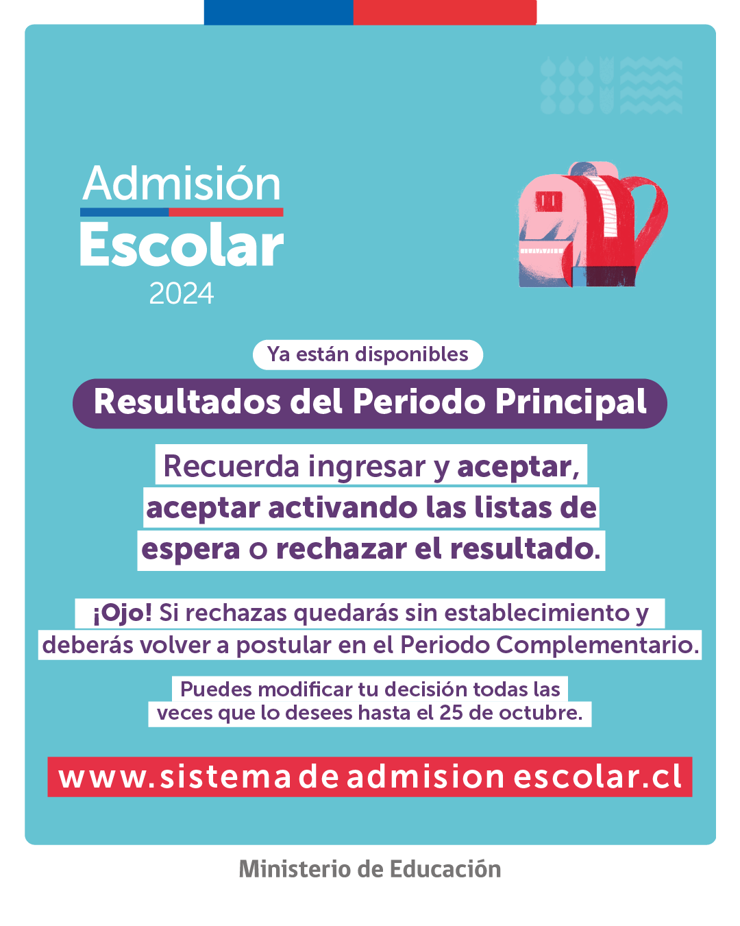 Resultados de postulación 2024