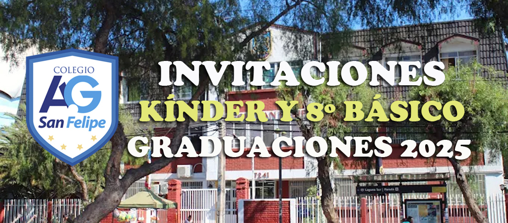 Banner de invitaciones para Licenciatura 4º Medio 2025